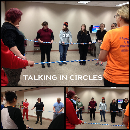 talking in circles